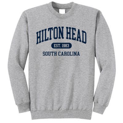 Hilton Head Est 1983 South Carolina Retro Throwback Tall Sweatshirt