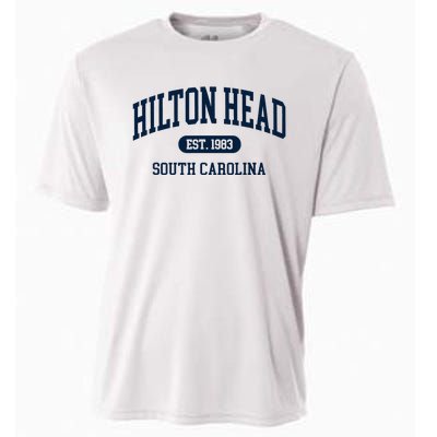 Hilton Head Est 1983 South Carolina Retro Throwback Cooling Performance Crew T-Shirt