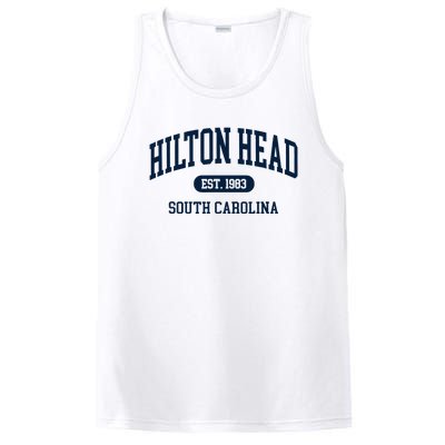 Hilton Head Est 1983 South Carolina Retro Throwback PosiCharge Competitor Tank