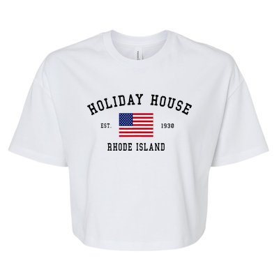 Holiday House Est 1930 Rhode Island Bella+Canvas Jersey Crop Tee