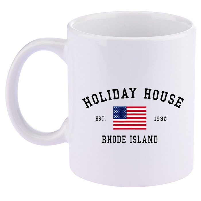 Holiday House Est 1930 Rhode Island 11oz C Handle Ceramic Mug