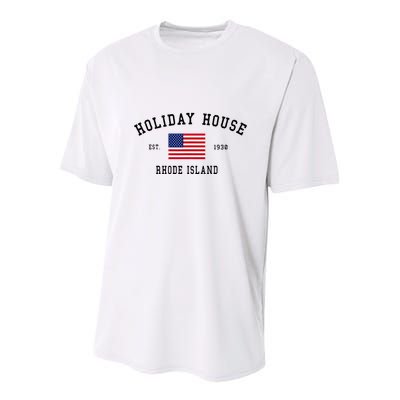 Holiday House Est 1930 Rhode Island Youth Performance Sprint T-Shirt
