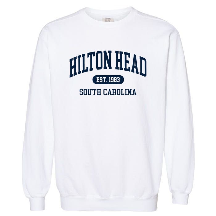 Hilton Head Est 1983 South Carolina Retro Vintage Garment-Dyed Sweatshirt