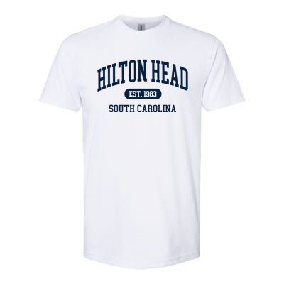 Hilton Head Est 1983 South Carolina Retro Vintage Softstyle CVC T-Shirt