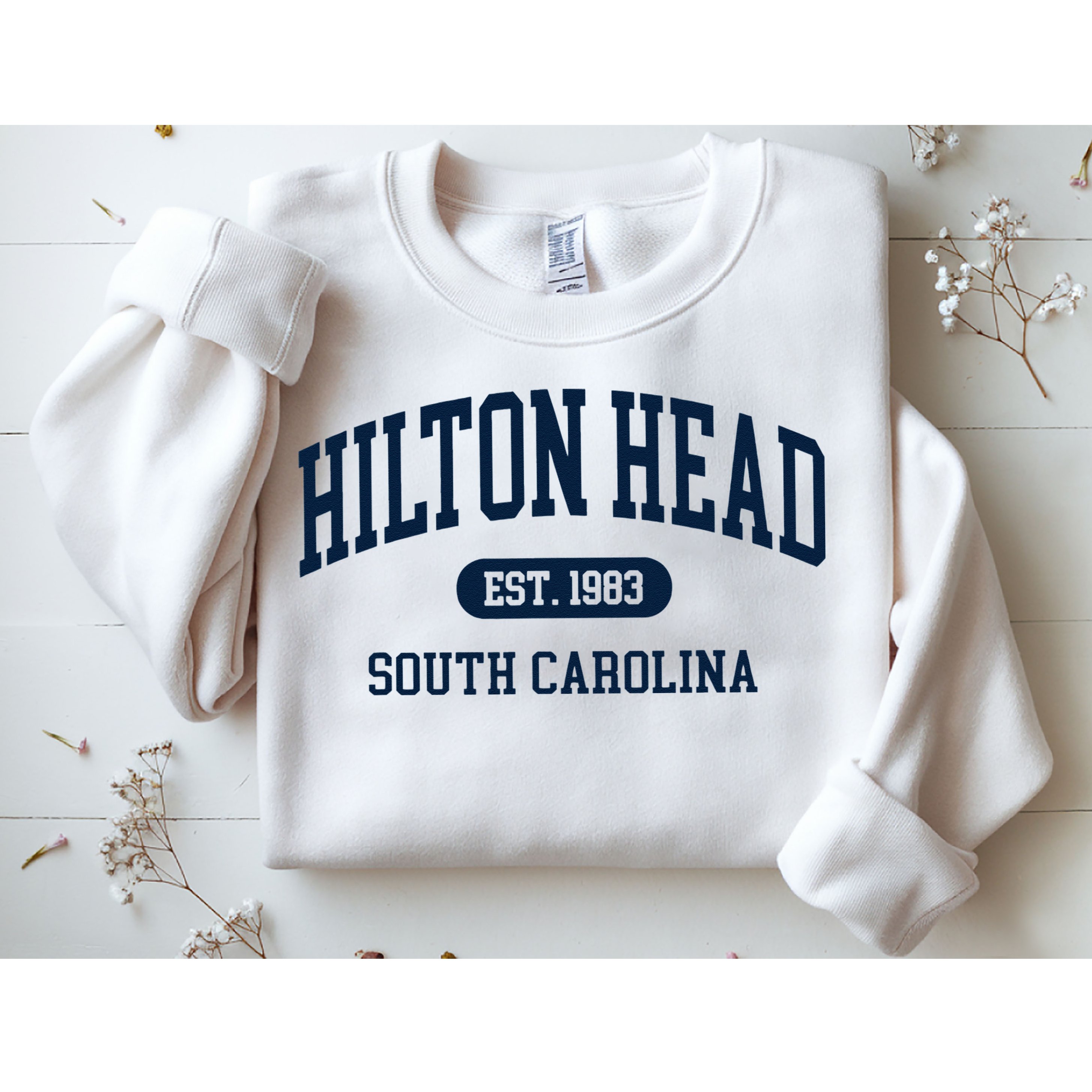 Hilton Head Est 1983 South Carolina Retro Vintage Sweatshirt