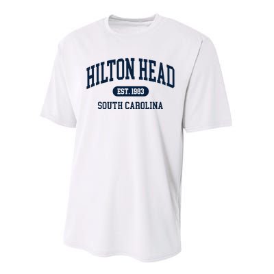 Hilton Head Est 1983 South Carolina Retro Vintage Performance Sprint T-Shirt