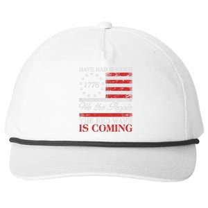 Have Had Enough We The People The Red Wave Is Coming Snapback Five-Panel Rope Hat