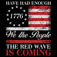 Have Had Enough We The People The Red Wave Is Coming Drawstring Bag