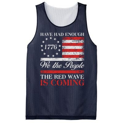 Have Had Enough We The People The Red Wave Is Coming Mesh Reversible Basketball Jersey Tank