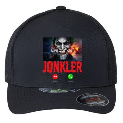 Humor Halloween Evil Jonkler Is Calling Evil Jonkler Flexfit Unipanel Trucker Cap