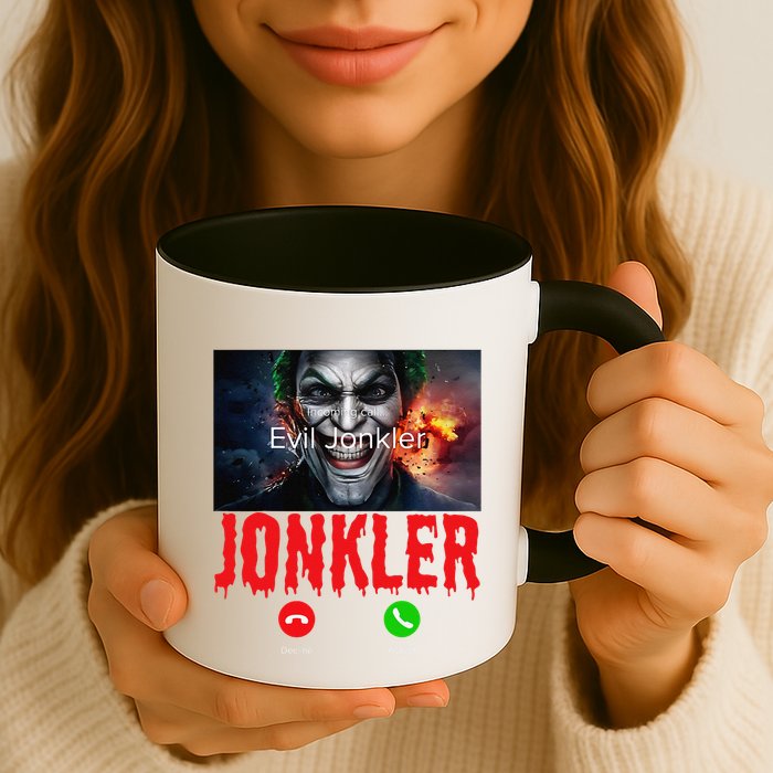 Humor Halloween Evil Jonkler Is Calling Evil Jonkler Mug
