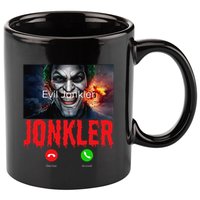 Humor Halloween Evil Jonkler Is Calling Evil Jonkler 11oz C Handle Ceramic Mug