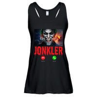 Humor Halloween Evil Jonkler Is Calling Evil Jonkler Ladies Essential Flowy Tank