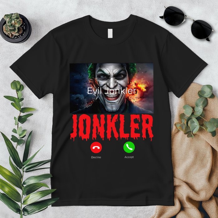 Humor Halloween Evil Jonkler Is Calling Evil Jonkler Premium T-Shirt