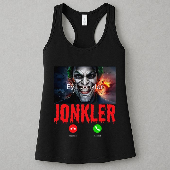 Humor Halloween Evil Jonkler Is Calling Evil Jonkler Womens Tank Top