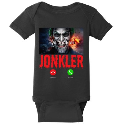 Humor Halloween Evil Jonkler Is Calling Evil Jonkler Baby Bodysuit