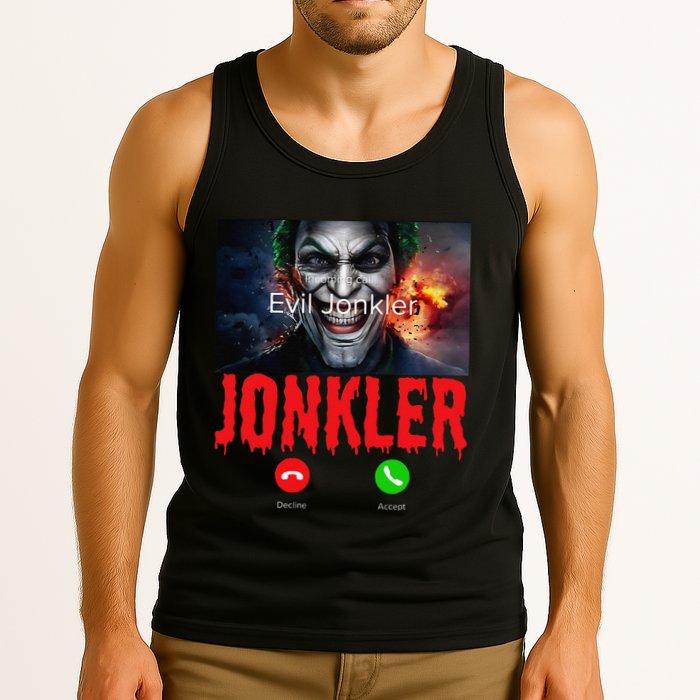 Humor Halloween Evil Jonkler Is Calling Evil Jonkler Tank Top