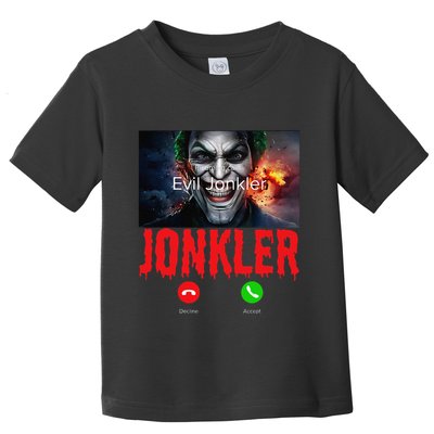 Humor Halloween Evil Jonkler Is Calling Evil Jonkler Toddler T-Shirt