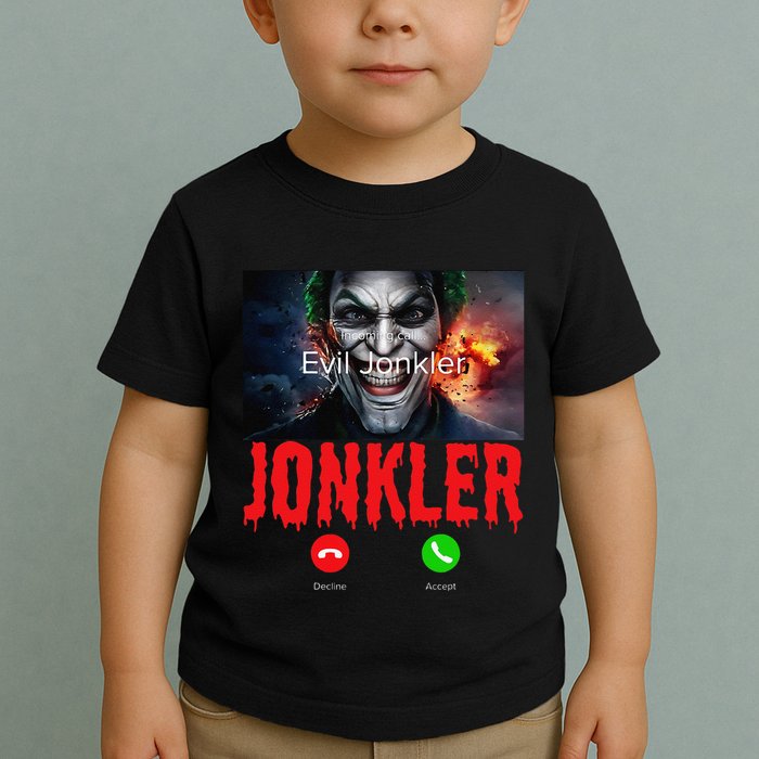 Humor Halloween Evil Jonkler Is Calling Evil Jonkler Toddler T-Shirt