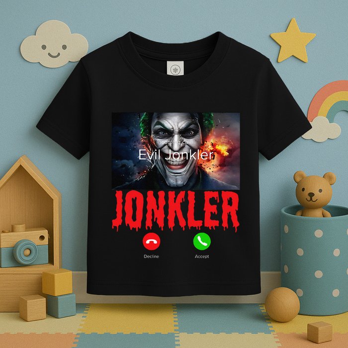 Humor Halloween Evil Jonkler Is Calling Evil Jonkler Toddler T-Shirt