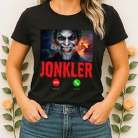 Humor Halloween Evil Jonkler Is Calling Evil Jonkler Womens T-Shirt
