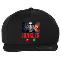 Humor Halloween Evil Jonkler Is Calling Evil Jonkler Wool Snapback Cap