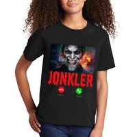 Humor Halloween Evil Jonkler Is Calling Evil Jonkler Kids T-Shirt