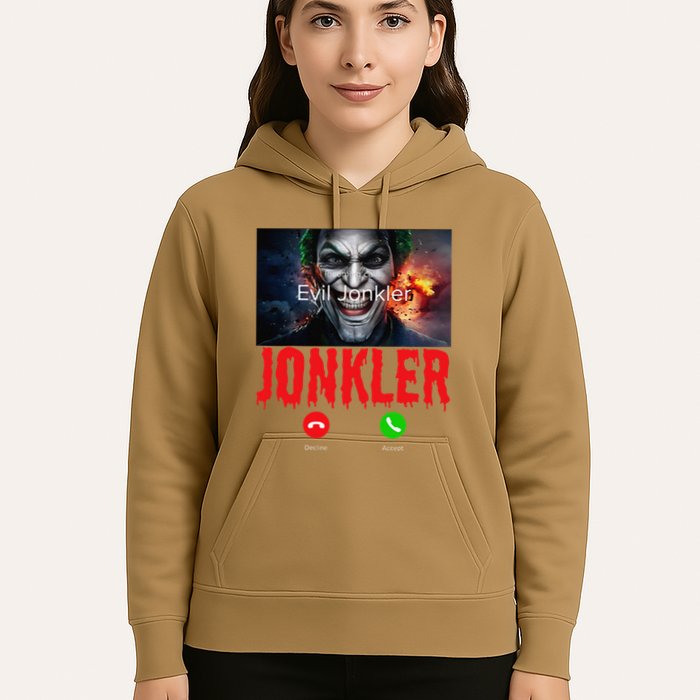 Humor Halloween Evil Jonkler Is Calling Evil Jonkler Hoodie