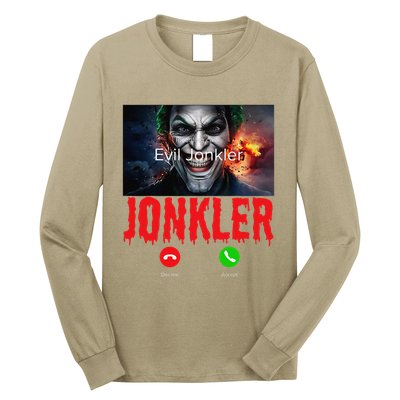 Humor Halloween Evil Jonkler Is Calling Evil Jonkler Long Sleeve Shirt