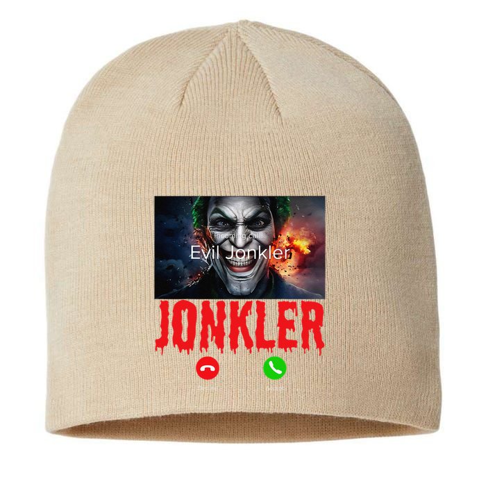 Humor Halloween Evil Jonkler Is Calling Evil Jonkler Sustainable Beanie