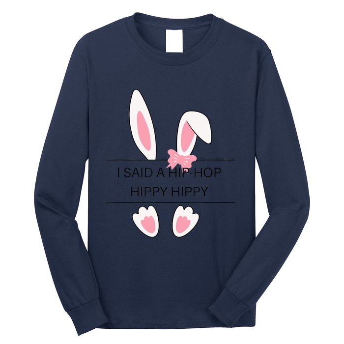 Hip Hop Easter Bunny Long Sleeve Shirt