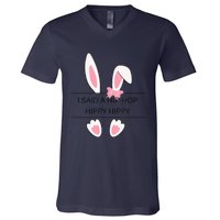 Hip Hop Easter Bunny V-Neck T-Shirt