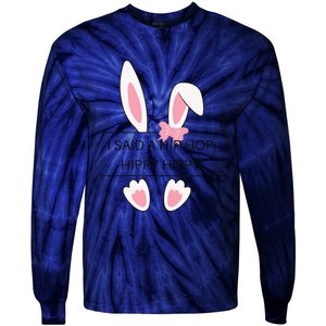 Hip Hop Easter Bunny Tie-Dye Long Sleeve Shirt