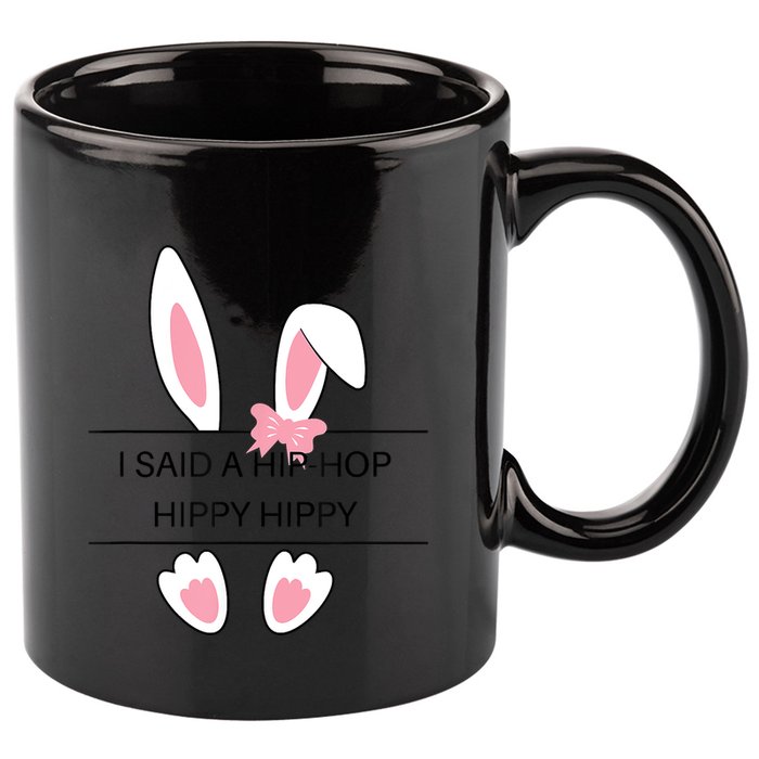 Hip Hop Easter Bunny 11oz C Handle Ceramic Mug