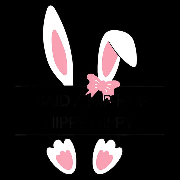 Hip Hop Easter Bunny Drawstring Bag