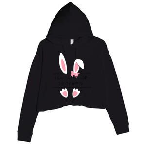 Hip Hop Easter Bunny Crop Fleece Hoodie