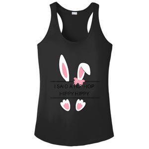 Hip Hop Easter Bunny Ladies PosiCharge Competitor Racerback Tank