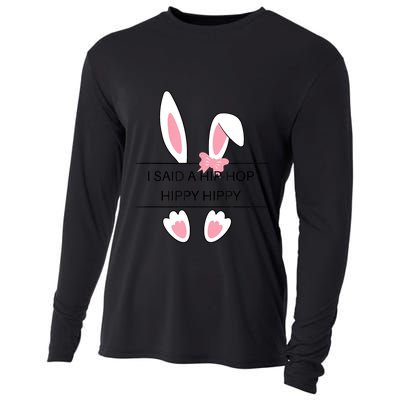 Hip Hop Easter Bunny Cooling Performance Long Sleeve Crew