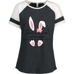 Hip Hop Easter Bunny Enza Ladies Jersey Colorblock Tee