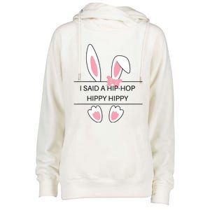 Hip Hop Easter Bunny Womens Funnel Neck Pullover Hood