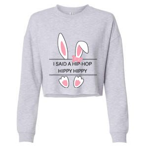 Hip Hop Easter Bunny Cropped Pullover Crew