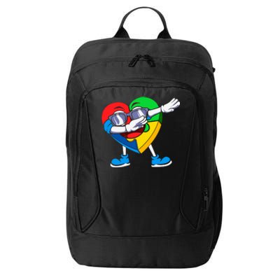 Heartpuzzledabbing City Backpack