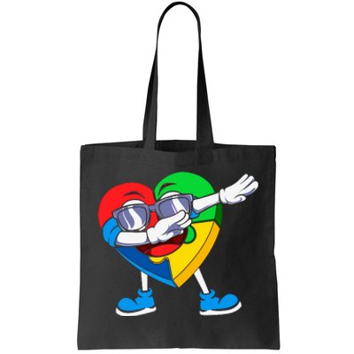 Heartpuzzledabbing Tote Bag