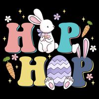 Hip Hop Easter Bunny Festive Holiday Cute Zip Tote Bag