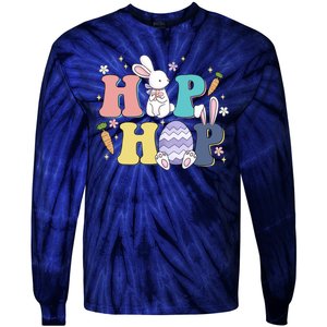 Hip Hop Easter Bunny Festive Holiday Cute Tie-Dye Long Sleeve Shirt