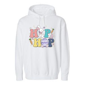 Hip Hop Easter Bunny Festive Holiday Cute Garment-Dyed Fleece Hoodie