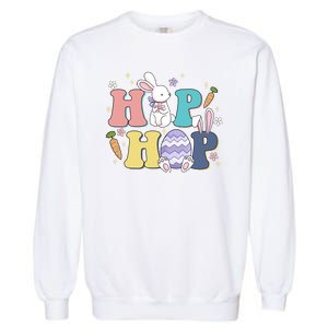 Hip Hop Easter Bunny Festive Holiday Cute Garment-Dyed Sweatshirt