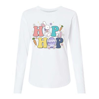 Hip Hop Easter Bunny Festive Holiday Cute Womens Cotton Relaxed Long Sleeve T-Shirt