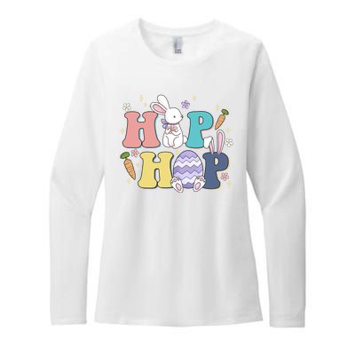 Hip Hop Easter Bunny Festive Holiday Cute Womens CVC Long Sleeve Shirt