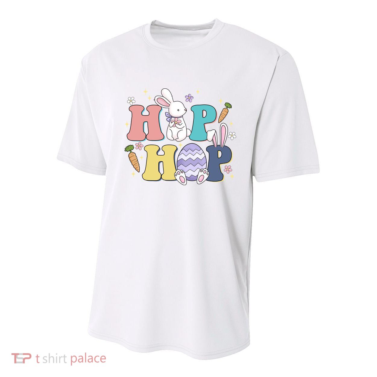 Hip Hop Easter Bunny Festive Holiday Cute Youth Performance Sprint T-Shirt